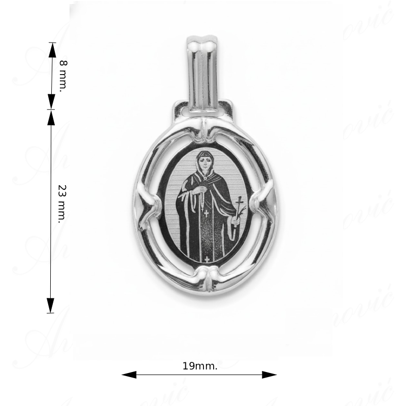 Privezak Sv. Petka srebro 925