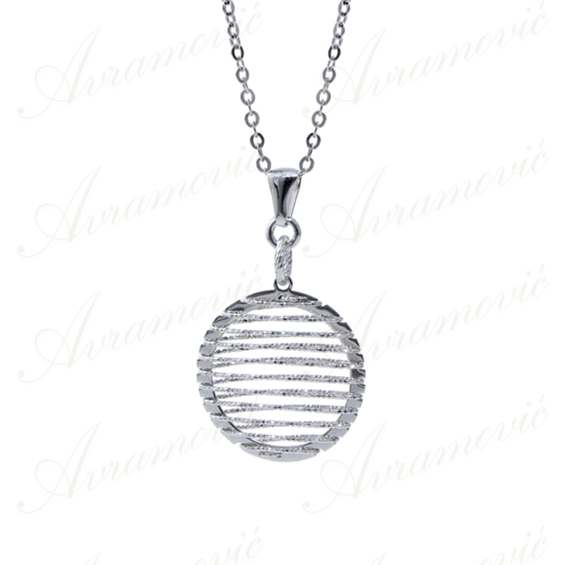 IS-049 Silver necklace with pendant