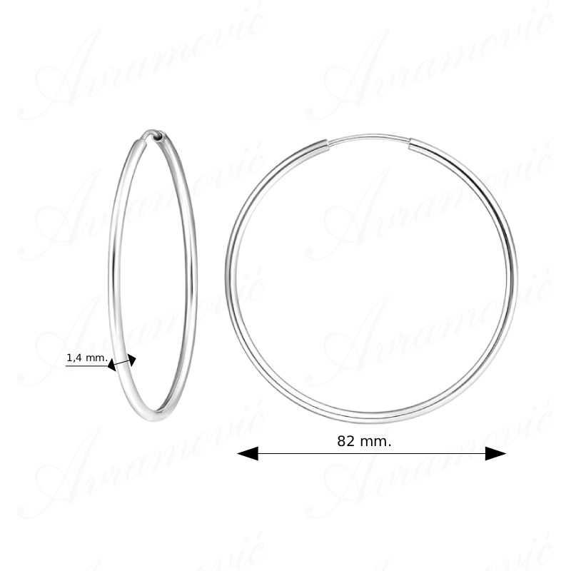 Srebrne alka mindjuše 925